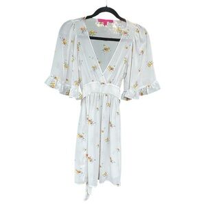 Betsey Johnson Vtg For Urban Outfitters Floral Mini Dress X-Small Boho Feminine